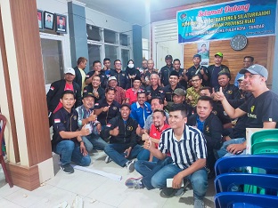 Sukses Raker di Padang, PWI Pelalawan Silaturahmi ke PWI Payakumbuh/Limapuluh Kota